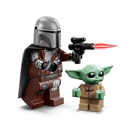 LEGO Star Wars Moto Speeder del Mandaloriano y Grogu – Set de Construcción de Juguete – Vehículo y 2 Personajes de Star Wars – Regalo para Niños y Niñas Mayores de 6 Años – 75436