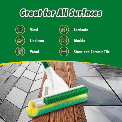 Libman Nitty Gritty - Recambios para mopa Rodillo, Verde, Amarillo, Paquete de 3