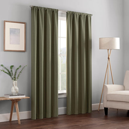 Eclipse Kendall Panel de Cortina Blackout Térmica - Verde (Alcachofa) - 107An x 213Al cm (1 Paneles)