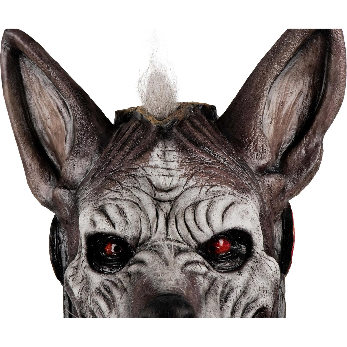 Ghoulish Productions Xolotl Máscara de Látex con Pecho | Inspirada en Dios Azteca Guardián de los Muertos | Detallado Pintado a Mano para Halloween Cosplay | Marrón Talla M