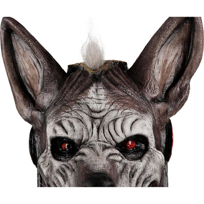 Ghoulish Productions Xolotl Máscara de Látex con Pecho | Inspirada en Dios Azteca Guardián de los Muertos | Detallado Pintado a Mano para Halloween Cosplay | Marrón Talla M