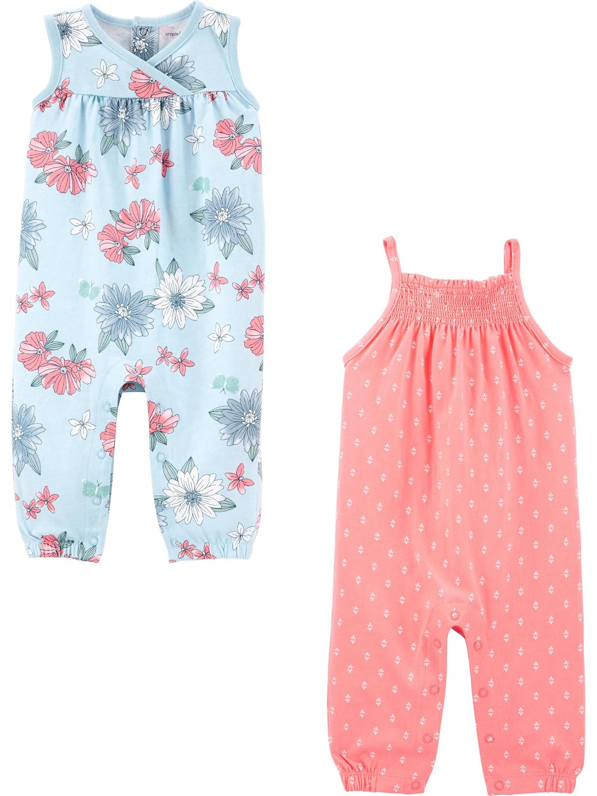 Simple Joys by Carter's Paquete de 2 Monos de Moda Paquete de 2 Monos de Moda para Niñas