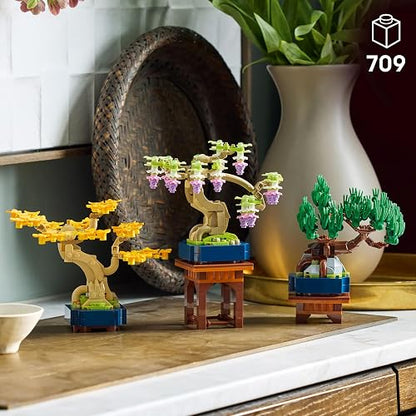 LEGO Minibonsáis Set de Construcción de Plantas Decorativas para Adultos, Decoración “Feng Shui” para el Hogar o la Oficina, Regalo de Cumpleaños 10373