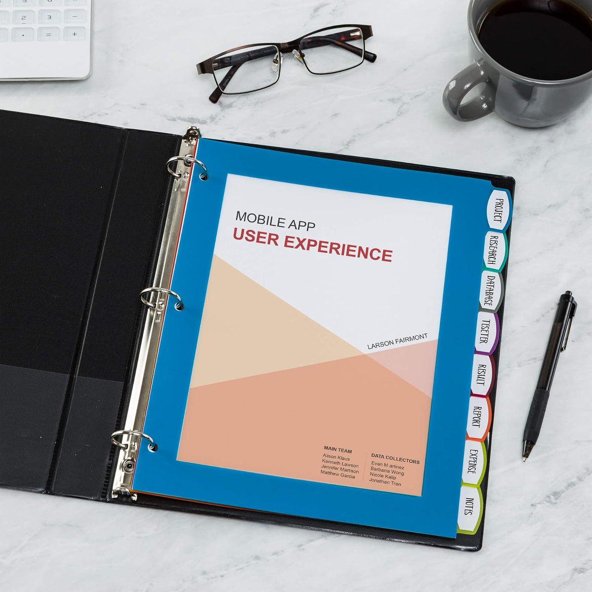 Avery 24901 Separador Plástico Ultralast 8 pestañas