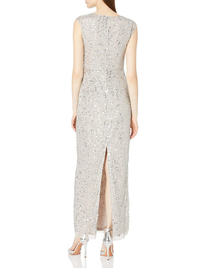Adrianna Papell Vestido Largo con abalorio. Vestido para Ocaciones Especiales para Mujer