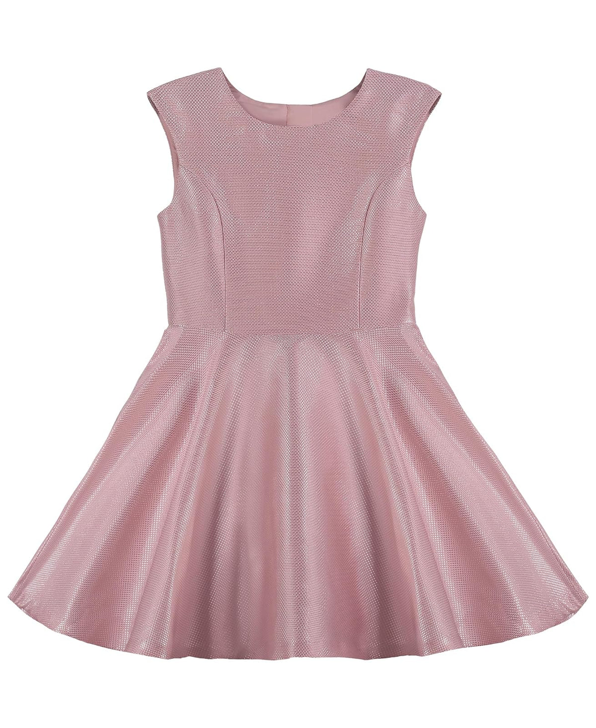 Calvin Klein Vestido de Fiesta sin Mangas para niña - Rosa Claro Metálico - 16