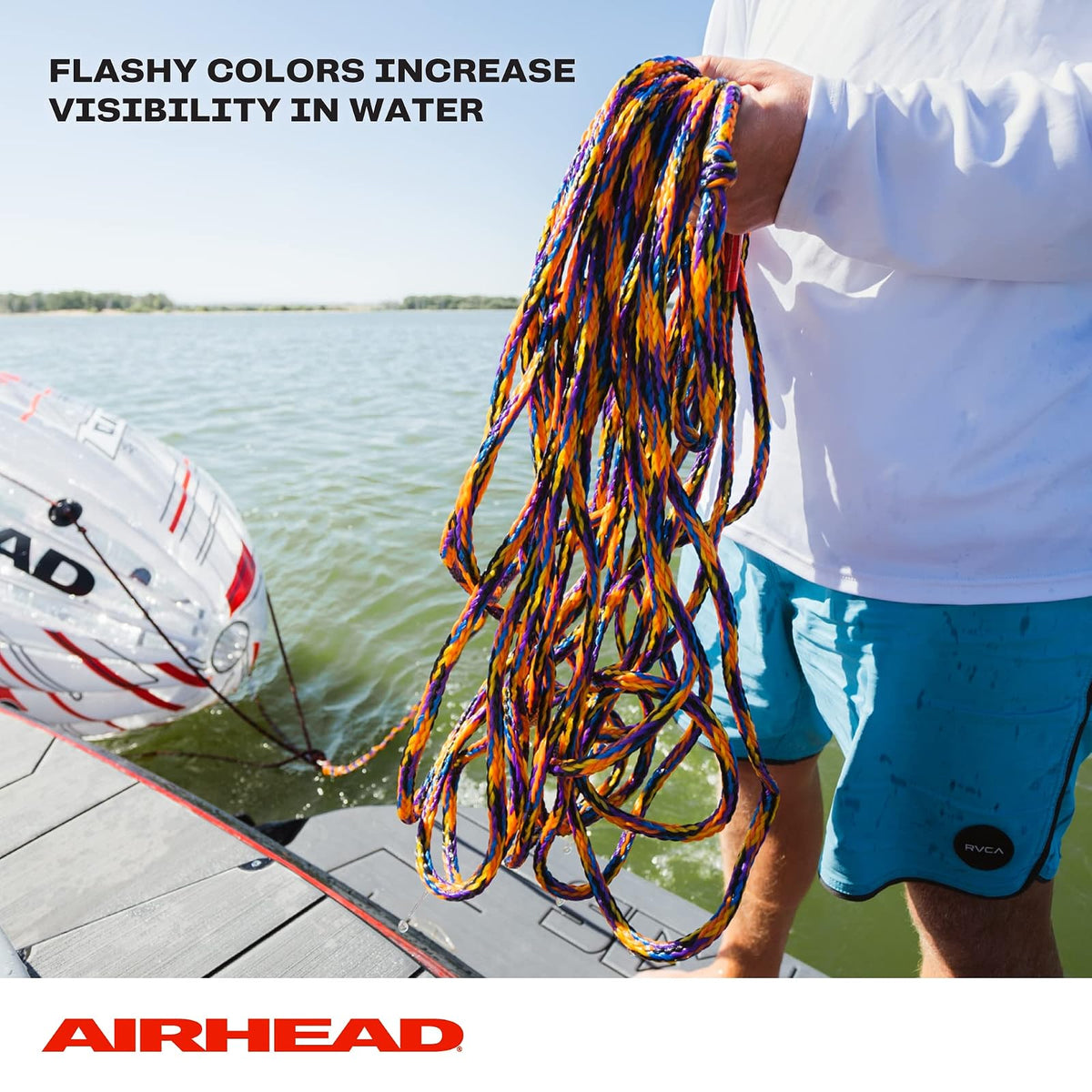 Kwik Tek AIRHEAD AHTR-4000, 4 Rider Tube Tow Rope