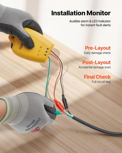 VEVOR - Sistema de calefacción por suelo radiante de malla autoadhesiva de 70 pies cuadrados (120 V), con termostato inteligente y alarma, fácil instalación para azulejos, piedra y vinilo.