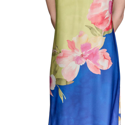 KARL LAGERFELD Sleeveless Halter Neck Maxi Dress Vestido Mujer