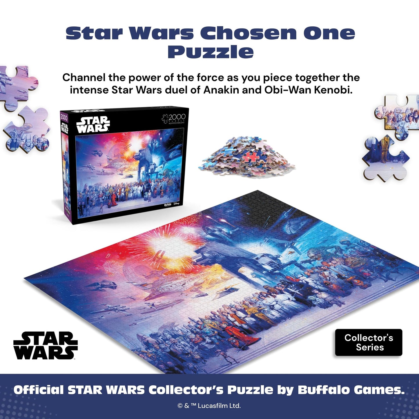 Buffalo Games - - Star Wars - Tú eras el elegido - Rompecabezas de 2000 Piezas