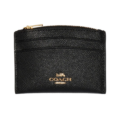 COACH - Funda para tarjetas con forma de mujer, Negro, One Size