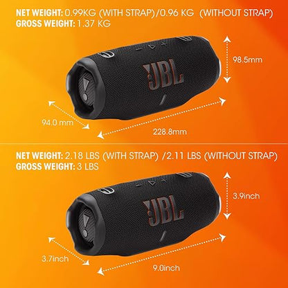 JBL Charge 6 Bocina Portátil Bluetooth, Batería Integrada, IP67 función de Carga USB - Rosa