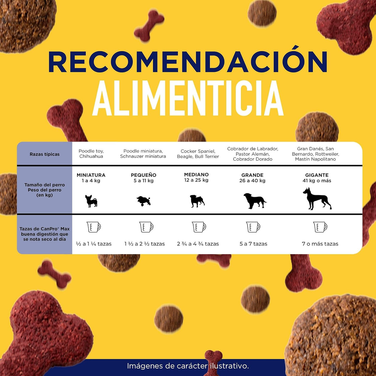 CAMPI, Croquetas para Perro Adulto CanPro MAX, 15% de Proteína, Sabor a Res y Pollo, Alimento con Vitaminas y Minerales, Costal de 20 kg