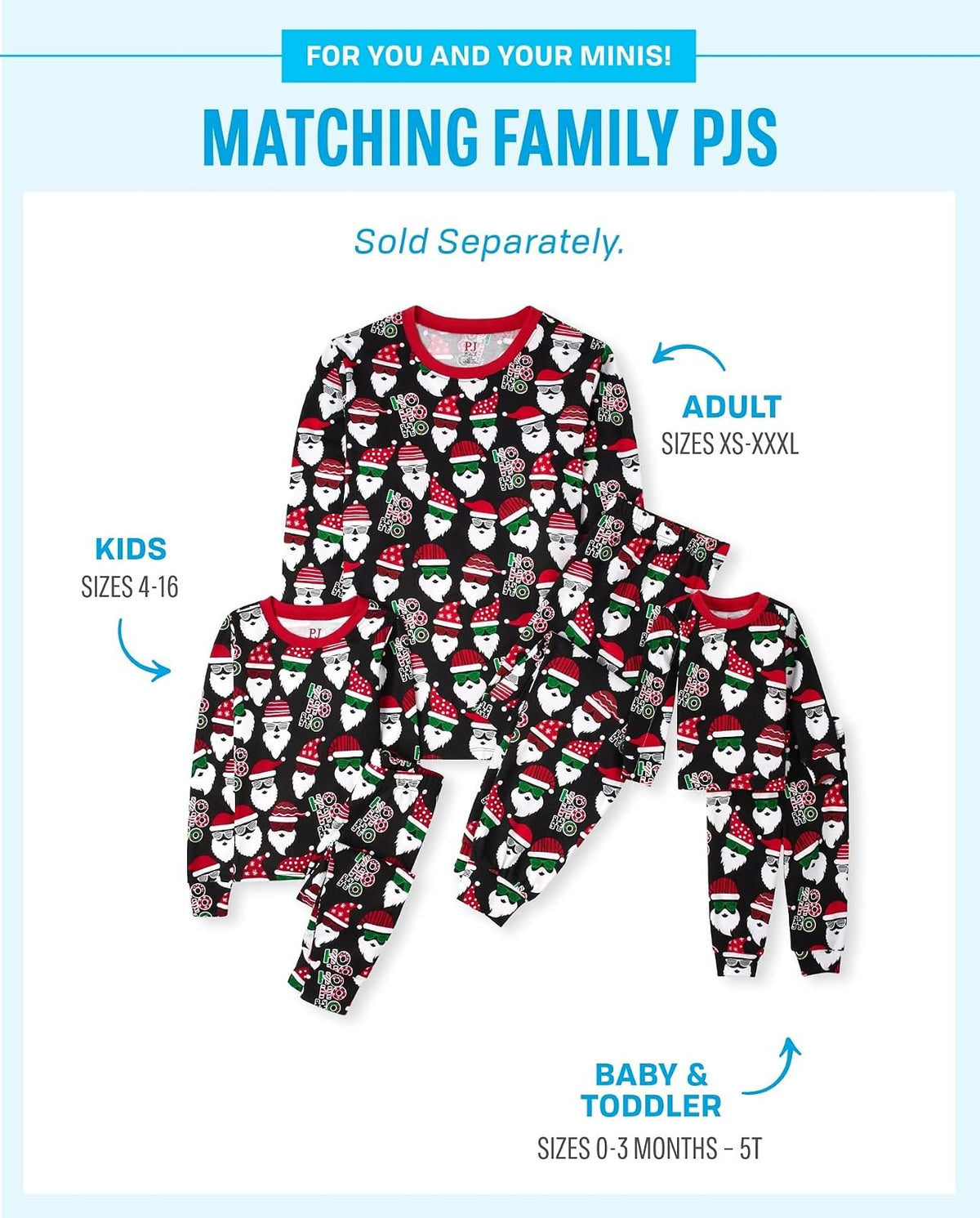 The Children's Place Conjunto de Pijama navideño Festivo a Juego, algodón Juego de Pijama para bebés Unisex