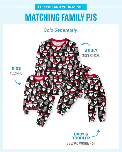 The Children's Place Conjunto de Pijama navideño Festivo a Juego, algodón Juego de Pijama para bebés Unisex