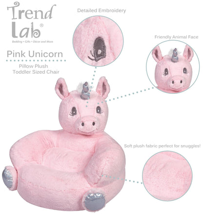 Trend Lab Silla de Peluche para niños con diseño de Unicornio Rosa