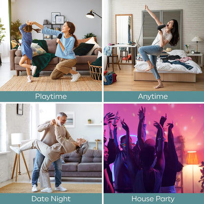 GE LED+ - foco LED para altavoz que cambia de color con mando a distancia, luz diurna y multicolor, foco estándar A21 (paquete de 1)
