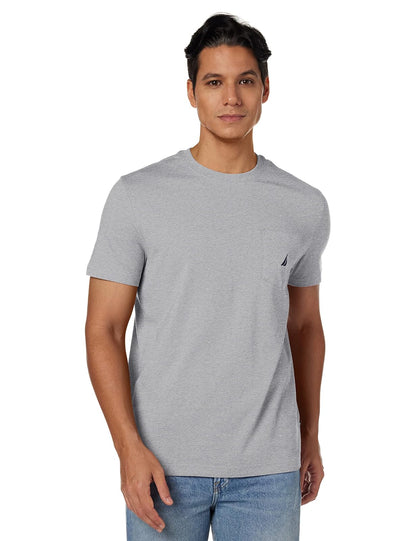 Nautica Playera con Bolsillo para Hombre - XXL - Gris Caliente