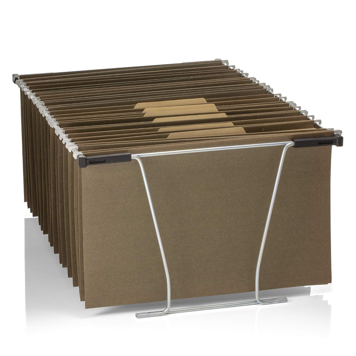 Officemate Marco de archivo universal para colgar, tamaño carta y legal, rieles de 24 a 27, acero, 1 juego (91966)
