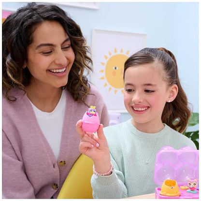 HATCHIMALS Alive, cartón con 5 Minifiguras en Huevos Que se rompen Solos y 11 Accesorios, Juguetes para niños