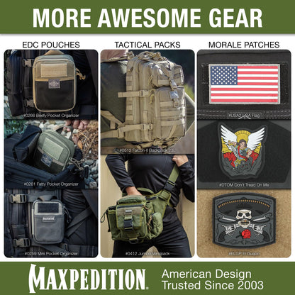 Maxpedition Large Zipper Pulls Pack of 6 Luggage Tag, 4 cm