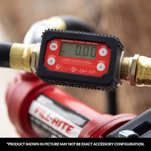 Fill-Rite TT10AN - Medidor digital de transferencia de combustible de 1 '2-35 GPM