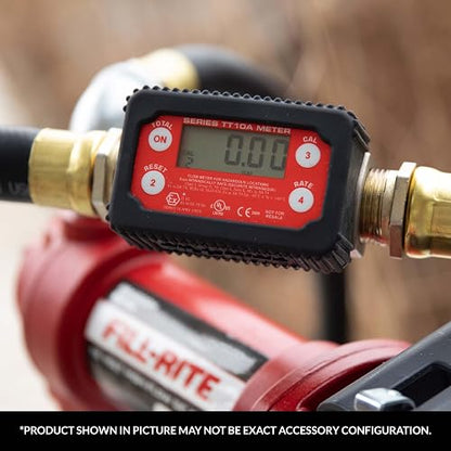 Fill-Rite TT10AN - Medidor digital de transferencia de combustible de 1 '2-35 GPM