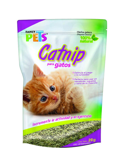 Fancy Pets Catnip en Spray para Gatos con 125 Mililítros + Catnip para Gato con 28 Gramos