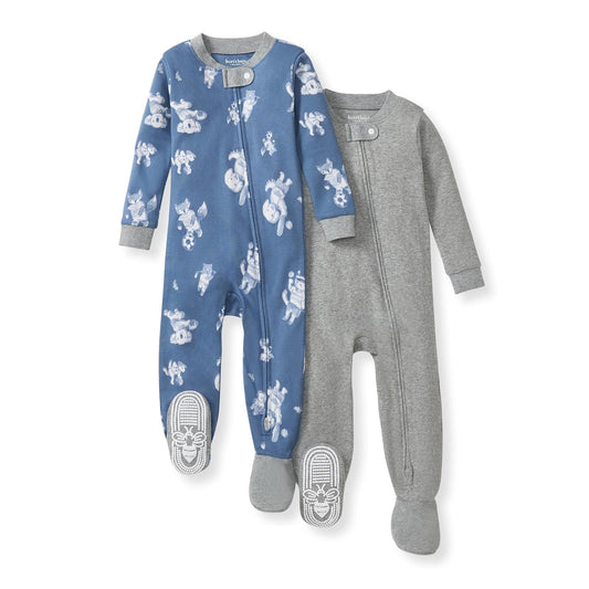Burt's Bees Baby Sleeper Pjs, 100% Organic Cotton, One-piece Footie, Zip Up Jumpsuit, Snug Fit Pajamas Dormidores para bebés y niños pequeños bebés niños