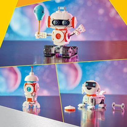 Lego® Creator 3en1 Robot Espacial Juguete sobre Ciencia, transformable en Figura de Perro o Modelo de Cohete, Regalo con temática Espacial para niños y niñas de 8 años o más 31164