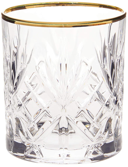 Lorren Home Trends Siena Collection Copa de cristal para vino , Double Old Fashion, 1