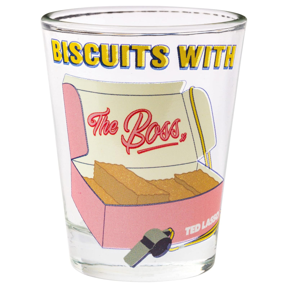 Silver Buffalo Ted Lasso Quotes - Juego de 4 mini vasos de 1.5 onzas