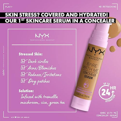 Nyx Professional Makeup Bare with me Serum Calm Concealer Beige, 9.6 ml