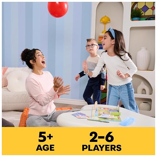 Spin Master Games, Bluey Padres vs Hijos, Trivia y Divertidos retos para Noches de Juegos en Familia, Juego fácil de Jugar, Juguetes de Bluey, para niños y familias para Edades de 5 años en adelante.