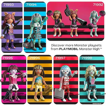 Playmobil Monster High Fearsquad - Paquete de 3 Unidades con Clawdeen, Cleo y Frankie
