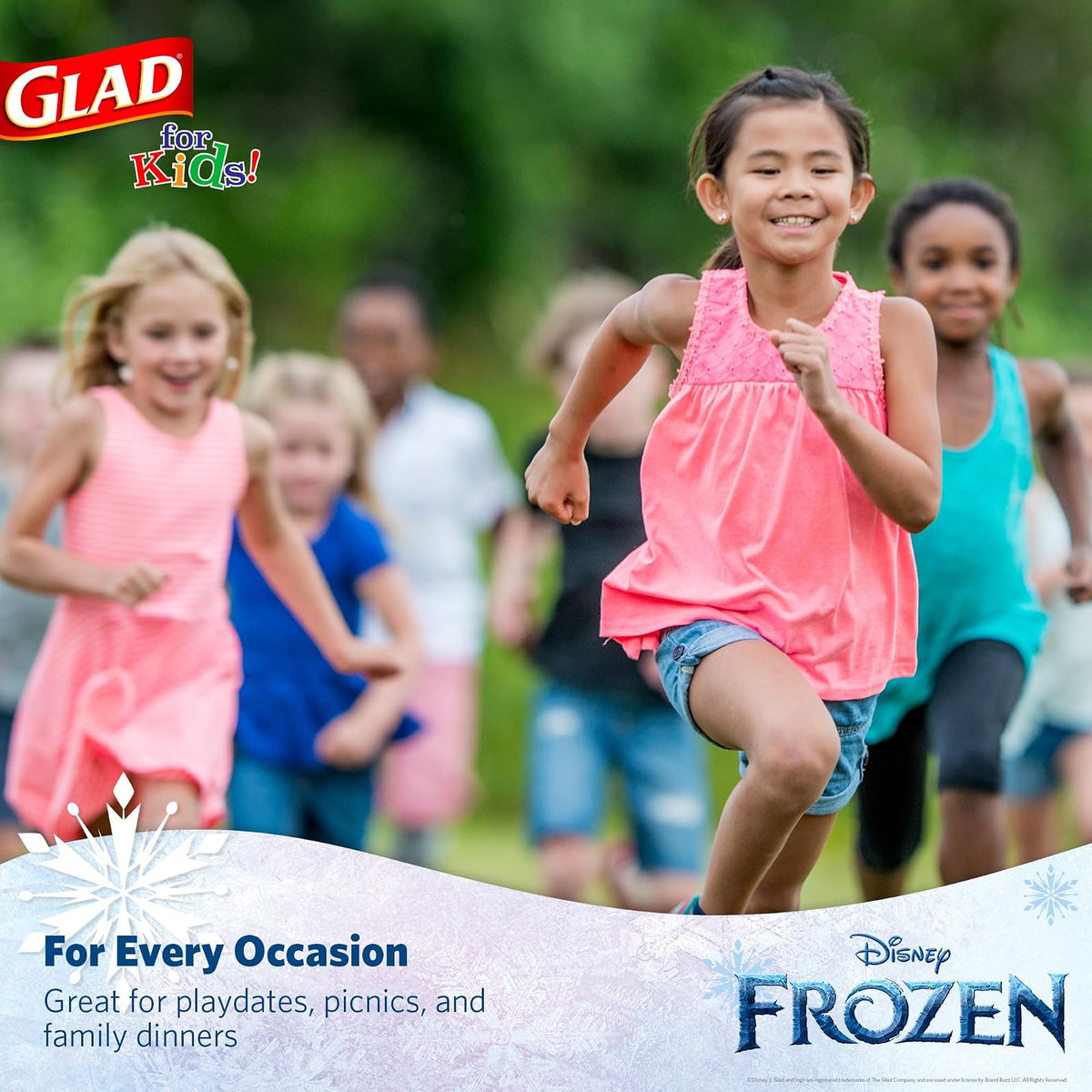 Glad for Kids Disney Frozen Platos de Papel 8.5" 40 Unidades