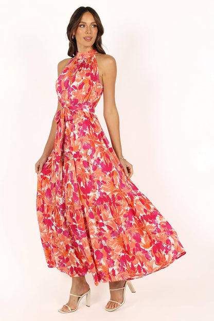 Petal & Pup Vestido Maxi Halter Caroline Vestido para ocasión Especial Mujer
