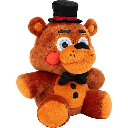 Jazwares Five Nights at Freddy'S Toy Freddy - Peluche de 8 Pulgadas con Material Suave y Ojos en la Oscuridad
