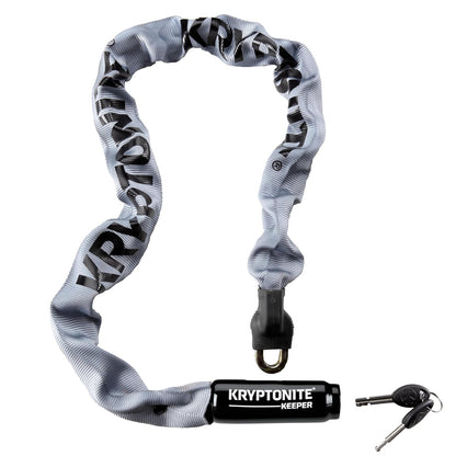 Kryptonite Candado de Cadena para Bicicleta con Cilindro de Disco - 33.5-Inch - Gris