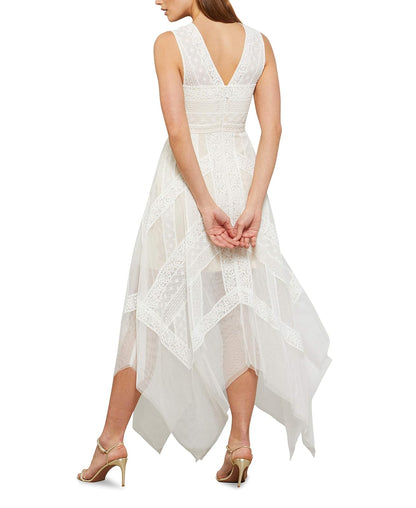 BCBGMAXAZRIA Vestido de Encaje Andi Eve Vestido para Mujer