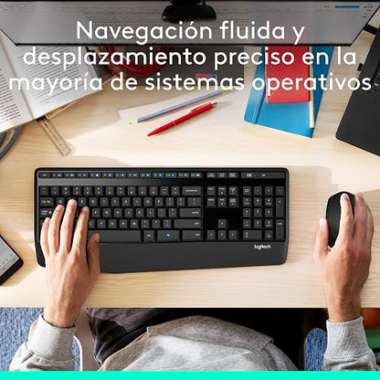 Logitech M280 Mouse Inalámbrico, 2.4 GHz, Nano Receptor USB, Seguimiento Óptico, Resolución 1000 dpi, 3 Botones, Batería de 18 Meses, Compatible con PC, Mac, Laptop, Chromebook - Negro