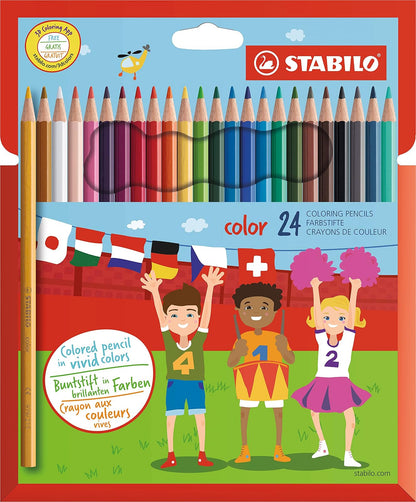 STABILO - Lápiz para colorear (24 unidades), varios colores | pack de 24