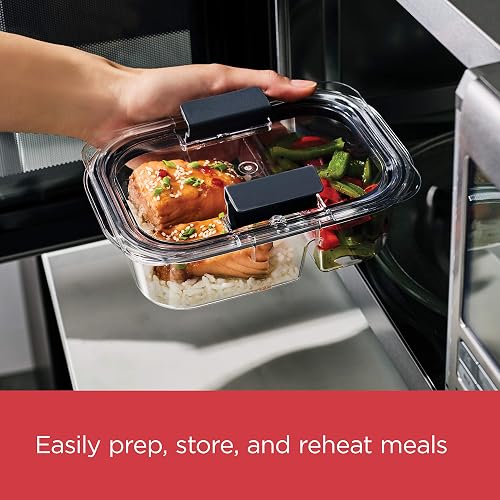 Rubbermaid - Contenedores de almacenamiento de alimentos, 2 compartimentos, 2,85 tazas, 5 unidades