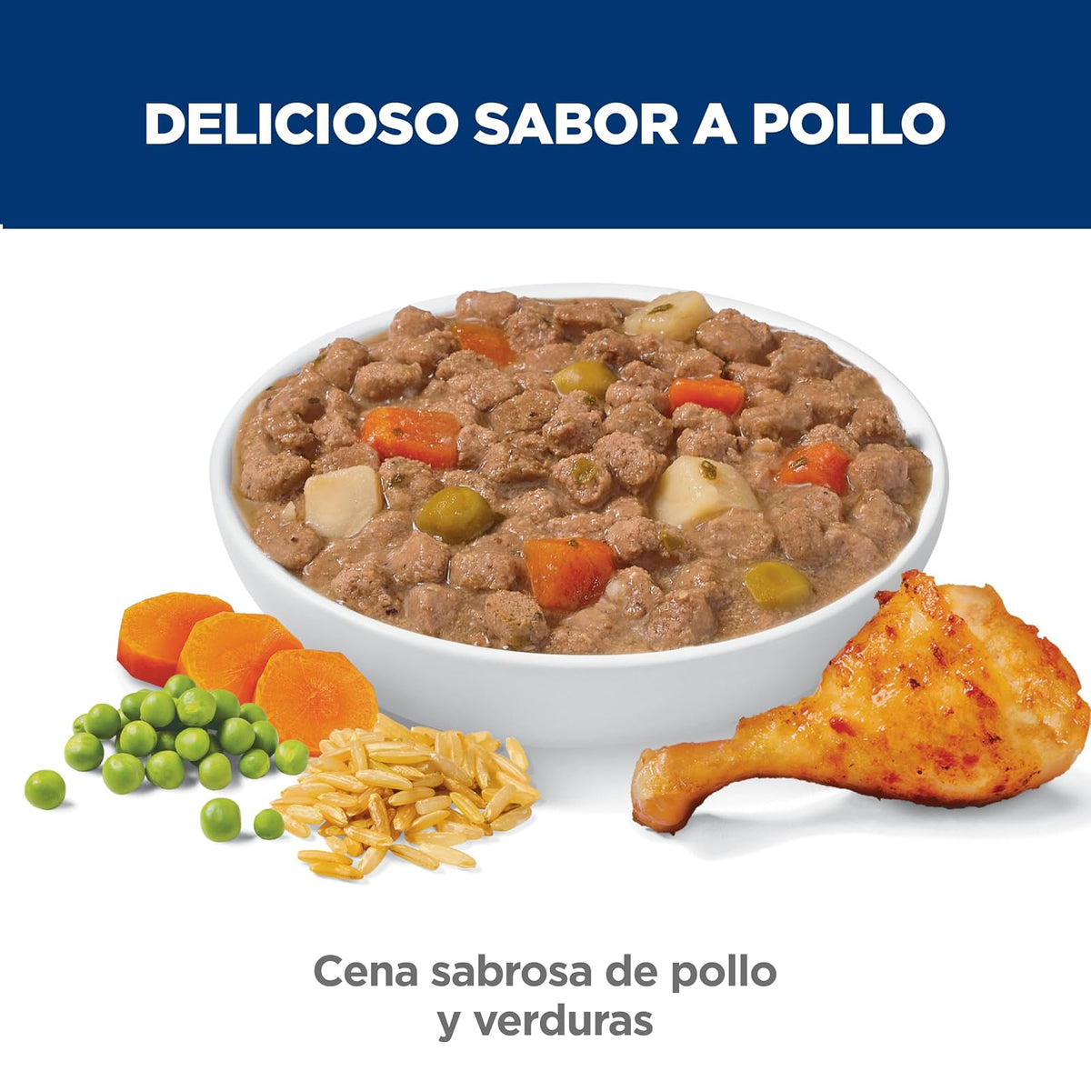 Hill's Science Diet Alimento Húmedo para Cachorro Sabor Pollo 12 Pack 99G | Alimento húmedo Hill's para perro, pollo real, razas pequeñas, crecimiento sano, desarrollo cerebral con DHA