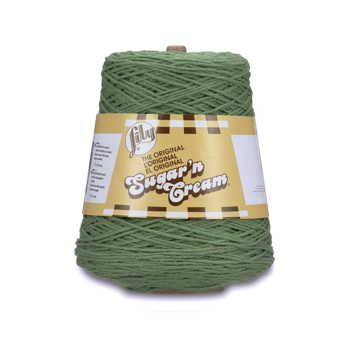 Lily Sugar'n Cream Hilo de Algodón 100%, 396 g - Verde salvia