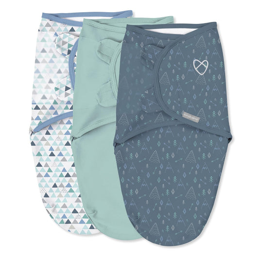 SwaddleMe Original Set de 3 Fajas, Multicolor (Mountaineer), Large (3-6 Meses)