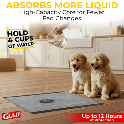 Glad, Tapete Entrenador para Perro de Carbon Activado 30pzas