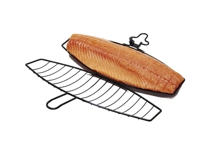 GrillPro 21015 - Cesta de pescado con mango desmontable, chapado en cromo