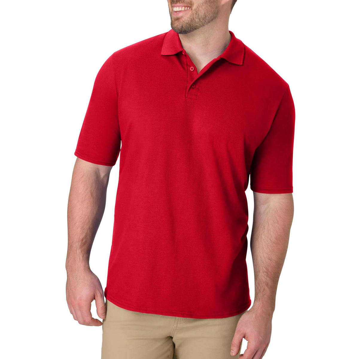 Hanes Manga Corta X-Temp con Polo FreshIQ Camisa para para Hombre