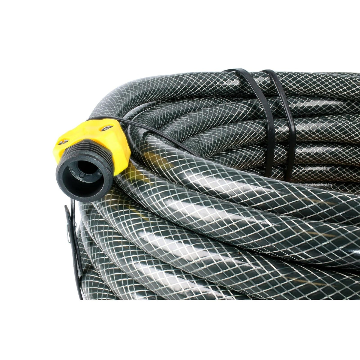 Surtek M12T20P Manguera para jardín tramada gris con conector plásticos 1/2", 20 m